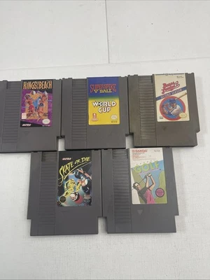 Lote de 5 juegos deportivos NINTENDO NES, probados/vienen en fundas rígidas Nintendo Foto 1 de 4