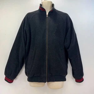 Fred Perry Wool Jacket Size Medium Bomber Quilted Coat Logo Mod Casuals 60's - Picture 1 of 14