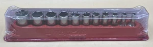 SNAP ON 211FSSY 11PC 3/8" DRIVE SAE 6 POINT SEMI DEEP SOCKET SET (MVP033758) - Picture 1 of 3