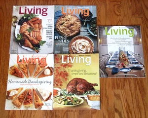 5 Martha Stewart Living Magazines Thanksgiving November 2006-2013 - Picture 1 of 5
