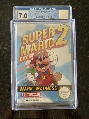 Super Mario Bros. 2 Nintendo NES CGC Graded 7.0 - Image 1 of 4