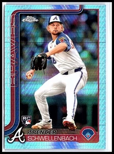 2025 Topps Chrome Spencer Schwellenbach Prism Refractor RC #203 Braves - Bild 1 von 10