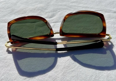 Винтажный Ray-Ban Olympian II B&L США — черепаховый панцирь и заполненный золотом 1/10 12 карат - Изображение 1 из 4