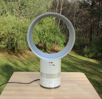 "Ventilador de mesa Dyson Air Multiplier AM01 blanco satinado plateado 10""" Foto 1 de 4