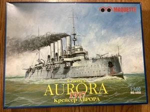 Maquette 1917 Aurora Cruiser Ship 1/400 & Extra Tom’s Model Works Photo Etch - Bild 1 von 2