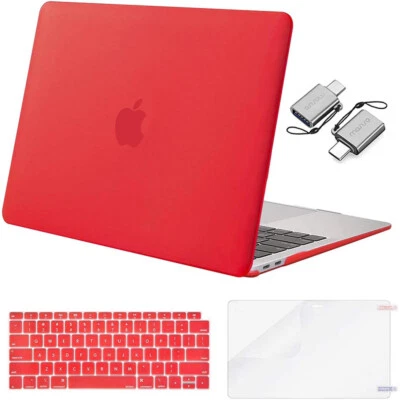 Case for MacBook Pro/Air with Keyboard Cover+Screen Protector+2xType C USB Adapt - Image 1 of 4