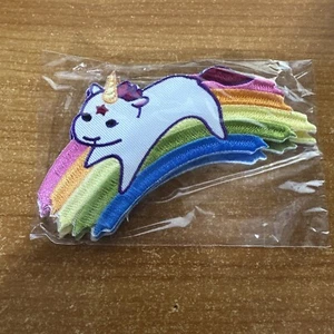 JSX Einhorn Reiten Regenbogen 3,8"x2" Patch - Bild 1 von 1