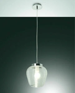Lampadario CORA Fabas Luce - sospensione vetro 1x E27 - nuovo da expo negozio - Foto 1 di 2