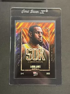 LeBron James 2025 Topps Now Basketball 12 50000 50K Career Points IN HAND Lakers - Bild 1 von 2