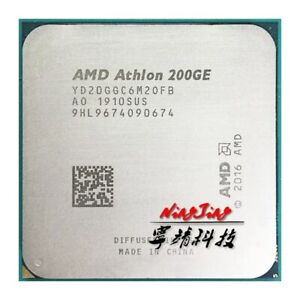 AMD CPU Processor Athlon 200GE X2 200GE 3.2 GHz Dual-Core Quad-Thread