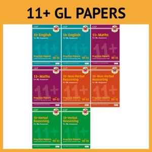 CGP 11+ GL Übungsarbeiten Konvolut 8 Bücher Paket Antworten Neu Alter 10-11 32 Tests - Bild 1 von 12