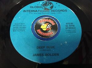 James Bolden Deep Blue / Tin Pan Alley 7" 45RPM Record Single 81235 Piranha