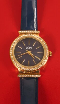 FABULOSO RELOJ PARA MUJER BURGI FIRMADO POR DISEÑADOR GENUINO CRISTAL DE SWAROVSKI VENTA AL POR MENOR 325 Foto 1 de 4