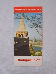 DDR Design Deutsche Lufthansa Werbe Broschüre Budapest - Vintage - Reklame - Bild 1 von 4