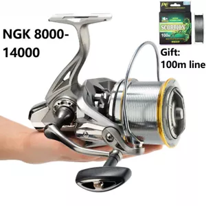 Big Spinning Fishing Reel Sea Reel Free Line Saltwater Freshwater Fish New - Picture 1 of 22