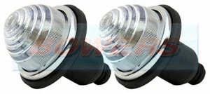LUCAS L594 STYLE CLEAR SIDE/INDICATOR LIGHTS CLASSIC MINI LAND ROVER *GLASS LENS - Picture 1 of 1