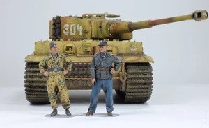 PreSale German ACE Tank Commanders (02 Figures) WW2 1:35 Pro Built Model - Picture 1 of 16