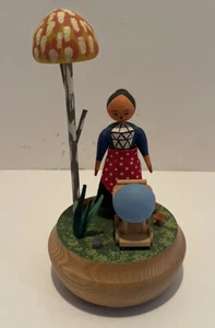 Caja de música de madera movimiento musical suizo "Canción de cuna" - Imagen 1 de 4