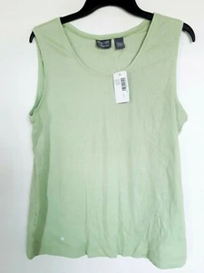 Camiseta sin mangas Addition By Chicos verde cuello redondo mujer talla 3 nueva - Imagen 1 de 3