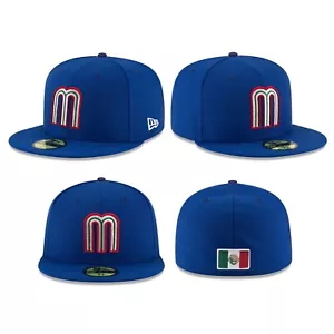 New Era 59FIFTY Sombrero Ajustado México - Gorra del Equipo Nacional de Béisbol de México - Azul - Imagen 1 de 2