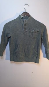 Old Navy Boys 1/4 Button Down Grey Sweater Size S(6-7) - Picture 1 of 6