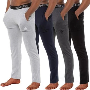 Enzo Mens Pyjama Pants Lounge Bottoms Nightwear Trousers PJs Jersey Loungewear - Picture 1 of 43