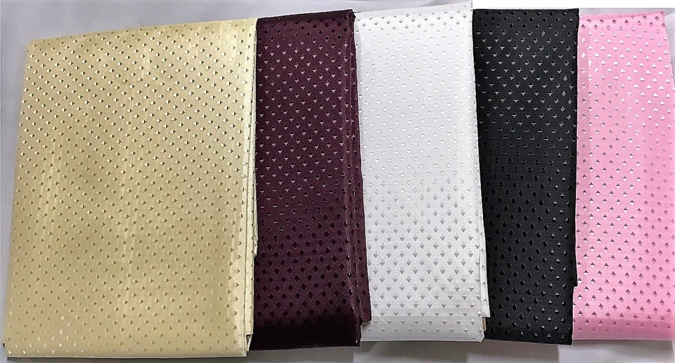 DIAMOND SHOWER CURTAINS LUXURY WATER REPELLENT BATHROOM 180x180 WITH HOOKS - Image 1 of 1