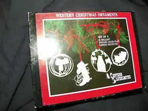 Montana Smith Western Christmas Ornaments - Set of 4 - Picture 1 of 5