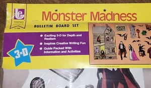 1978 Monster Madness Horror Halloween bulletin board  FREE SHIPPING - Picture 1 of 6