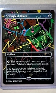 Magic The Gathering Secret Lair Play RCQ Promo #22 Springleaf Drum 2024 Magic The Gathering Secret Lair Play - Imagen 1 de 2