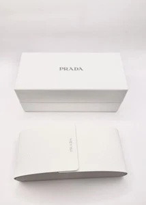 Prada Sunglasses Case With Box And Cleaning Cloth 17x7x5.5 cm - Picture 1 of 4