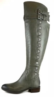 Sam Edelman Z12114* Pierce2 Sobre la Rodilla Botón Cuero Bota Gris Mujer Talla 6 M Foto 1 de 4