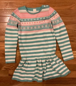 Girls Size 7 GYMBOREE Christmas Holiday Knit Sweater Dress - Picture 1 of 2