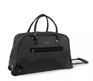BEBE 23” Black Carry-On Giselle Rolling Duffel Bag Luggage Bag - Picture 1 of 9