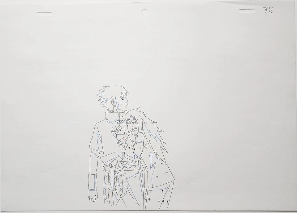Naruto Animation Production Cel Drawing Douga: Sasuke - 4647 - Image 1 of 1