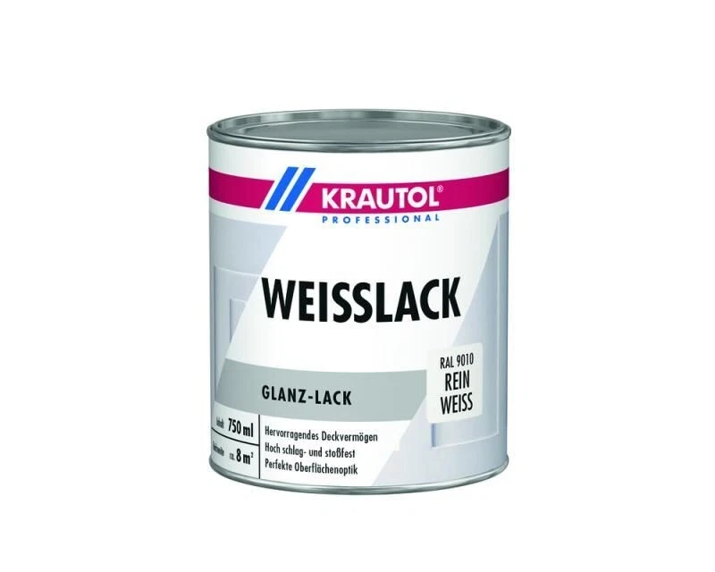 €13,30L   1,5 L Krautol Weißlack Glanz Lack glänzend vergilbt nicht  innen außen - Bild 1 von 1
