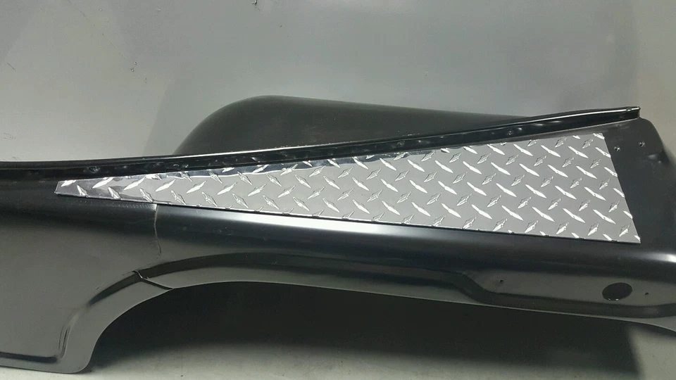 Fits JEEP CJ7 CJ5 CJ8 Scrambler DIAMOND PLATE FRONT FENDER TOP COVERS flat - Image 1 of 1