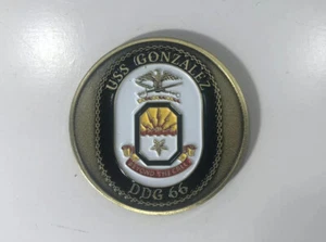 USS Gonzalez DDG 66 Beyond the Call US Navy Challenge Coin - Picture 1 of 2