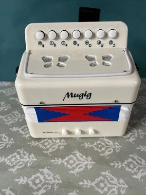 Acordeón de colección Mugig Kids 7 teclas instrumento musical reproductor de música portátil! Foto 1 de 4