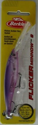 Berkley FLICKER MINNOW - Talla 9 - 1/3 oz. - Caramelo púrpura llamativo de 3-1/2" Foto 1 de 2