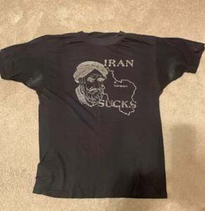 Iran Sucks Vintage T’ Shirt Single Stitch - Picture 1 of 1