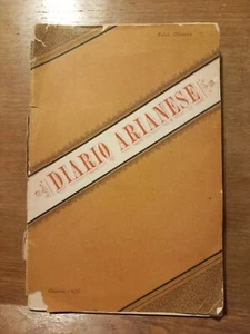 FELICE MAZZA DIARIO ARIANESE AVVENIMENTI ARIANO 1896 Raro - Foto 1 di 4