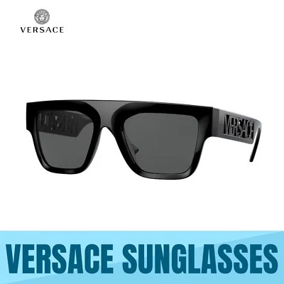 GAFAS DE SOL PARA HOMBRE VERSACE VE4430U GB1/87 NEGRAS - GRISES OSCURAS 53 MM AUTÉNTICAS NUEVAS Foto 1 de 4