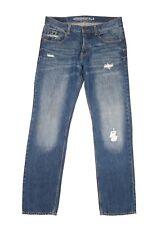 Aeropostale Slim Straight Distressed Blue Jeans Mens W33 L32