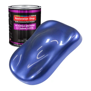 Restoration Shop Indigo Blue Metallic Acrylic Urethane Gallon Only Auto Paint - Picture 1 of 5