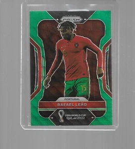 2022 PANINI PRIZM WORLD CUP SOCCER GREEN WAVE RAFAEL LEAO #181 - Picture 1 of 1
