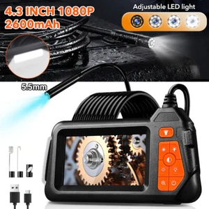 1080P HD Industrial Endoscope LCD 4.3'' 5.5mm Inspection Snake Camera Borescope - Picture 1 of 14