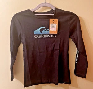 Quicksilver  Boys Youth Black Long Sleeve Surf Shirt Size 6 QSFHA85E001 - Picture 1 of 7