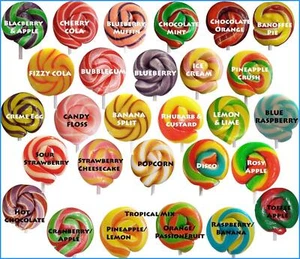 Mini Swirly Pops ~ Flavour Selection (Pack of 8) Random Selection - Picture 1 of 2