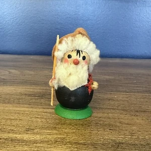 Vintage Steinbach Volkskunst Holz Deutscher Weihnachtsschmuck Bauer Schäferhund 3" - Bild 1 von 6